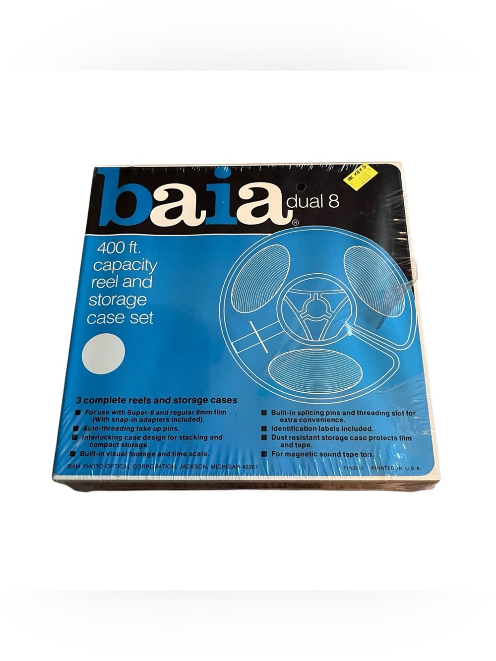 New Reel And Storage Case Set Of 3 Baia Dual 8 400ft Capacity Sealed Vintage
